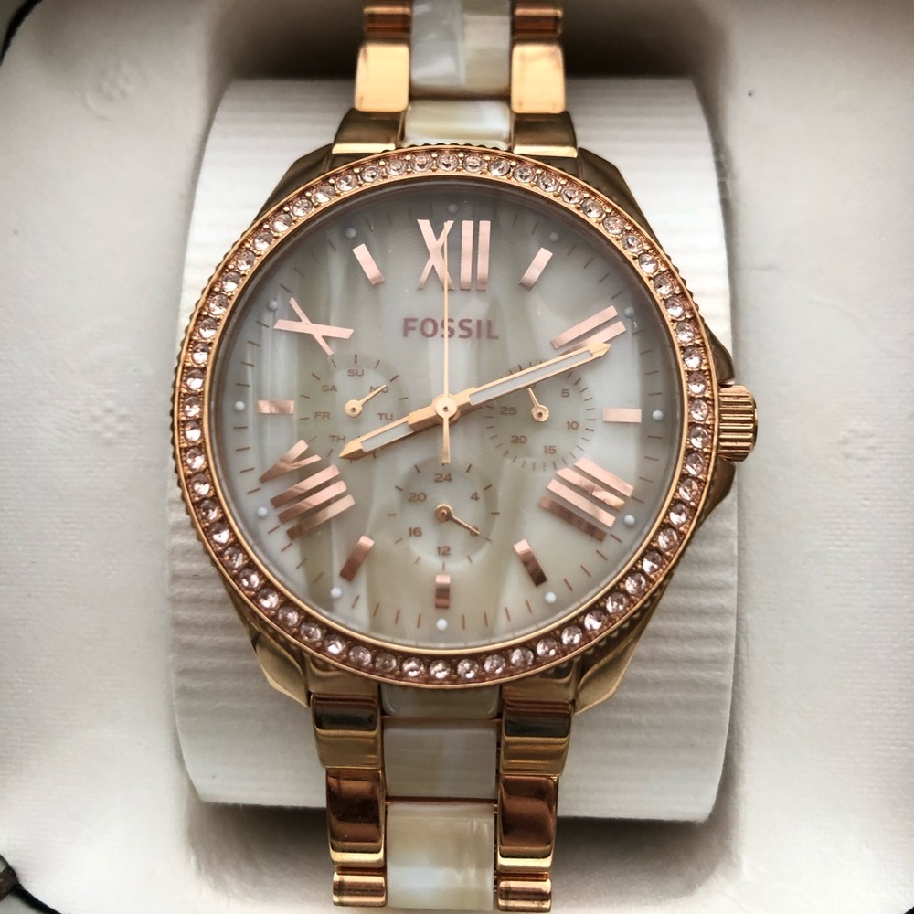 Rose gold Fossil Watch